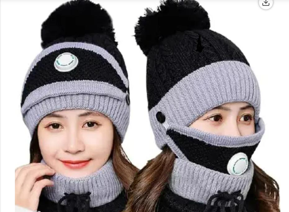 Premium 3 in 1 Winter Cap & Neck Warmer Set